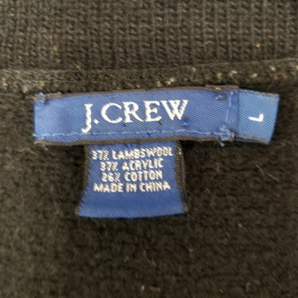 J. Crew Black Lambswool Blend Knit Sweater - Picture 5 of 5